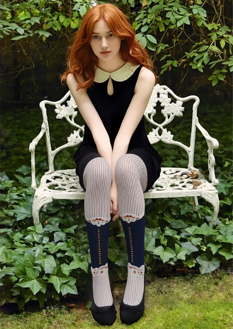 Viken Plan Lolita's Tale Tights Hosiery Pantyhose - Image 2