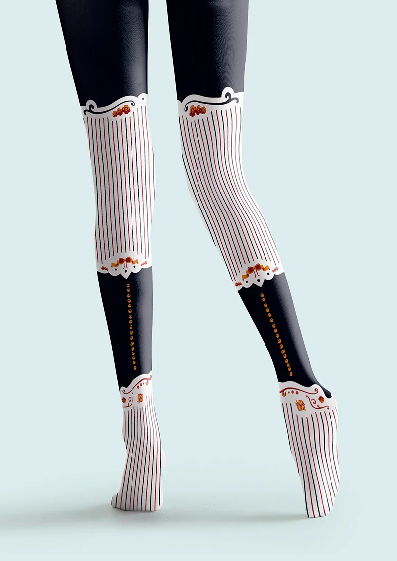 Viken Plan Lolita's Tale Tights Hosiery Pantyhose - Image 4