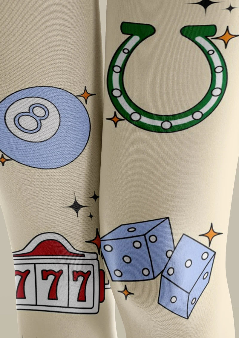 Viken Plan Lucky Element Graphic Tights Hosiery Pantyhose - Image 3