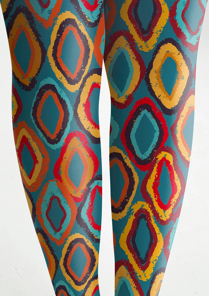 Viken Plan Moroccan Rhombus Tights Hosiery Pantyhose - Image 5