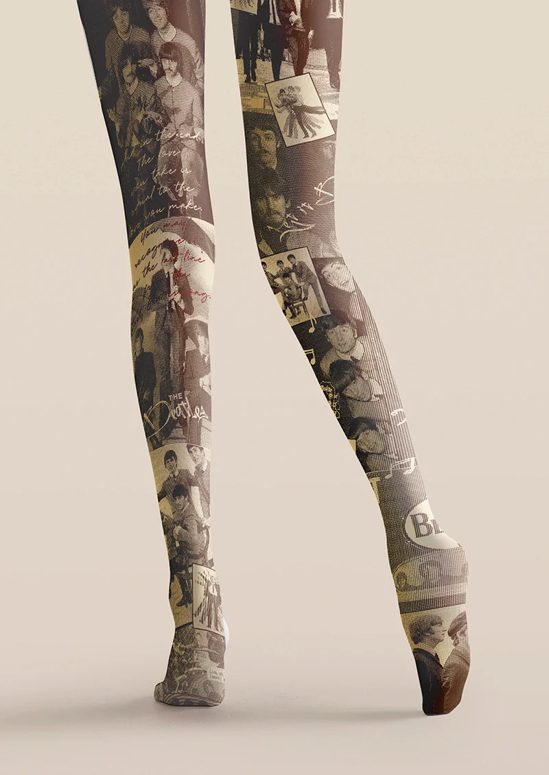 Viken Plan Music Festival Tights Personality Pantyhose/Tights [The Beatles] - Image 4