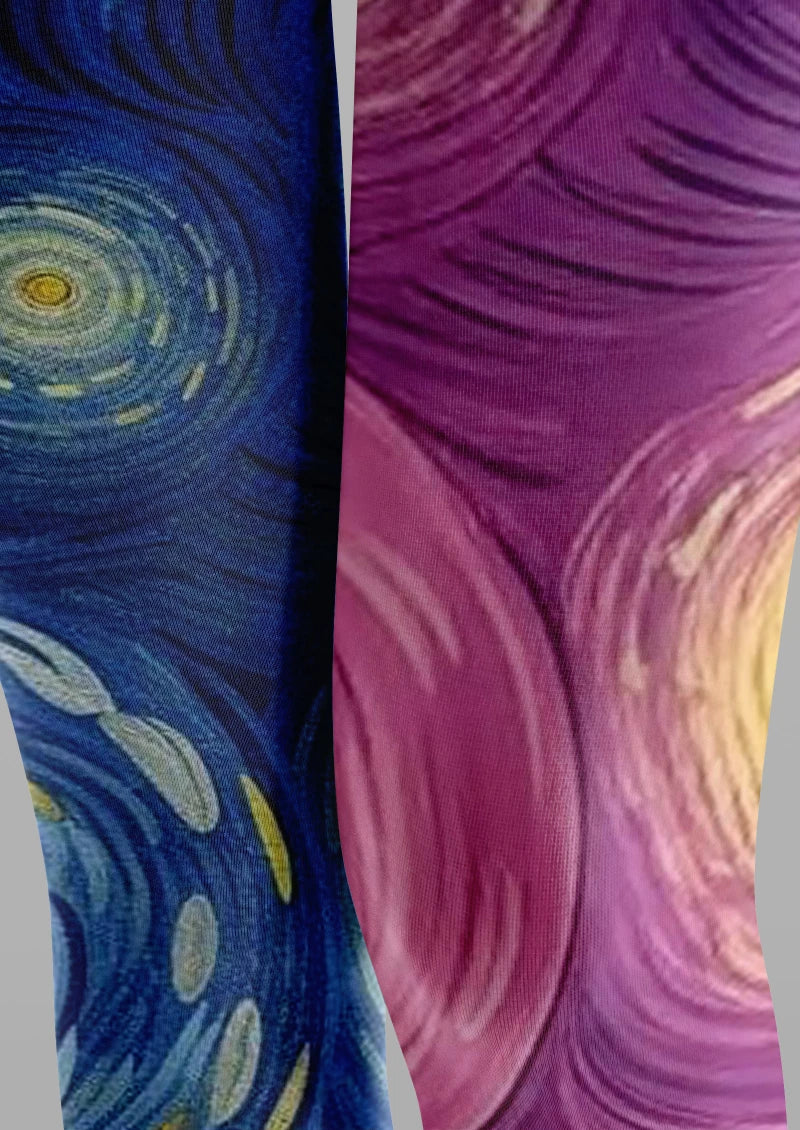 Viken Plan Nebula Graphic Tights Hosiery Pantyhose - Image 3