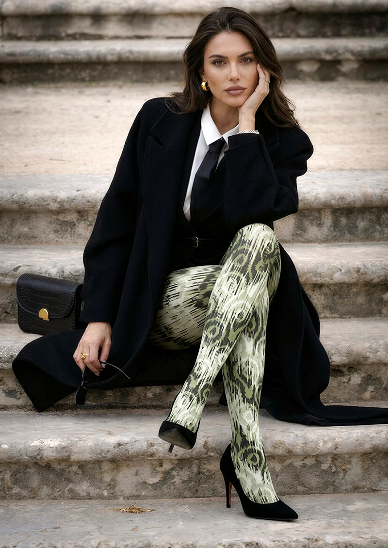Viken Plan Nomadic Ikat Tights Hosiery Pantyhose - Image 2