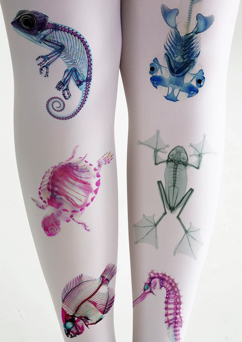 Viken Plan Osteography of Species Y2K Style Tights Hosiery Pantyhose - Image 5