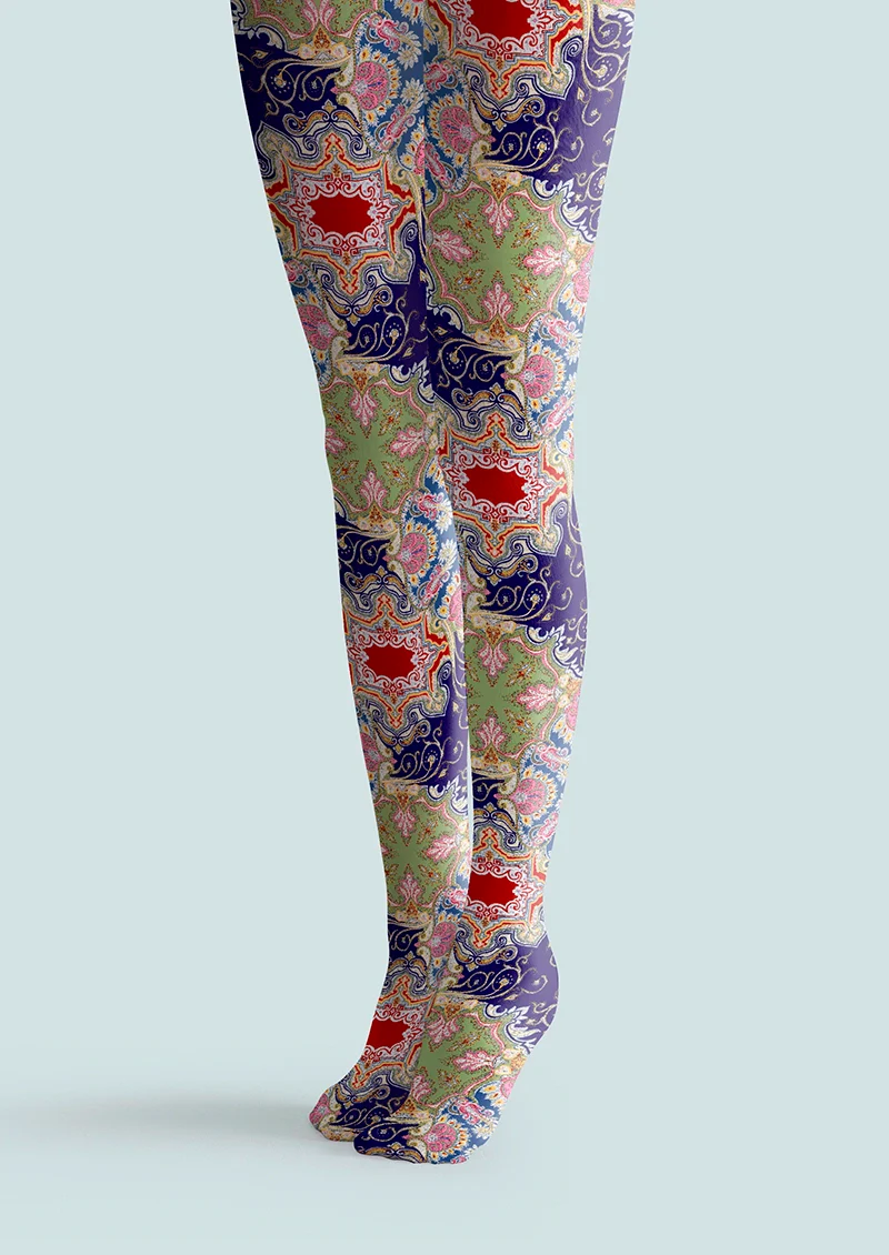 Viken Plan Painted Enamel Tights Hosiery Pantyhose - Image 3