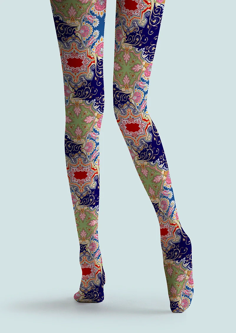 Viken Plan Painted Enamel Tights Hosiery Pantyhose - Image 4