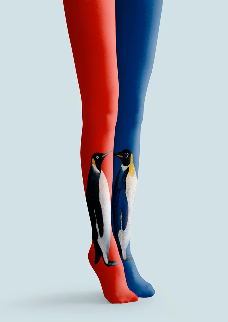 Viken Plan Penguin Mate Tights Hosiery Pantyhose - Image 3