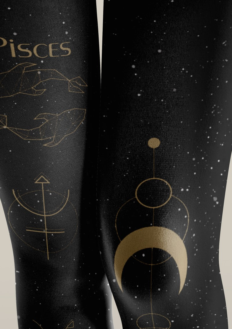 Viken Plan Pisces Zodiac Tights Hosiery Pantyhose - Image 4
