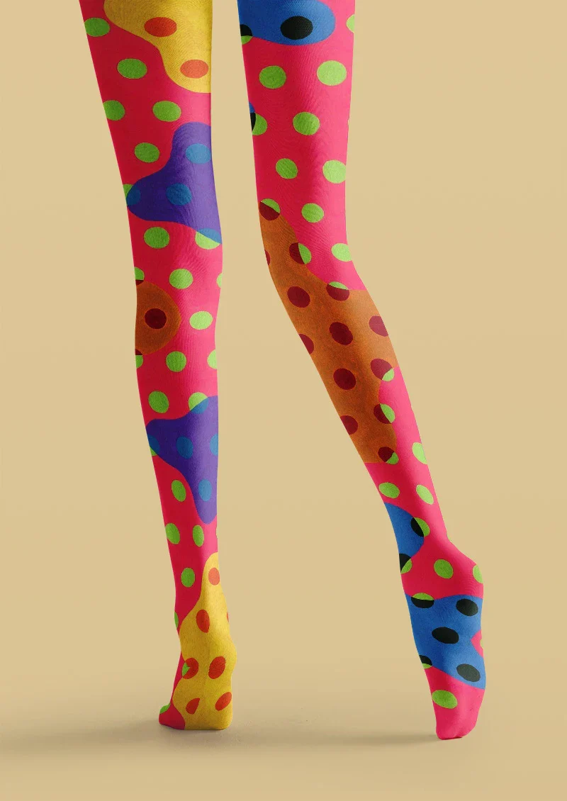 Viken Plan Polka Dot Tights Hosiery Pantyhose - Image 3