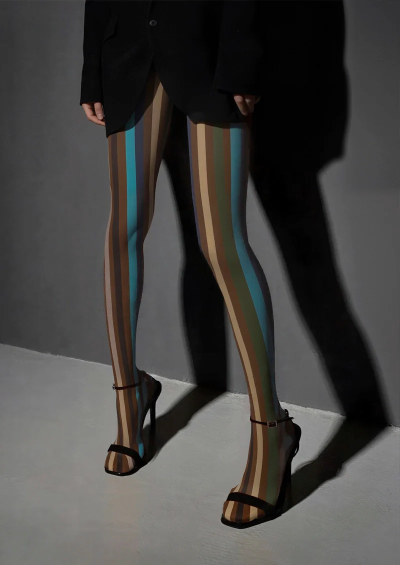 Viken Plan Dust Light Stripes Tights Hosiery Pantyhose - Image 3