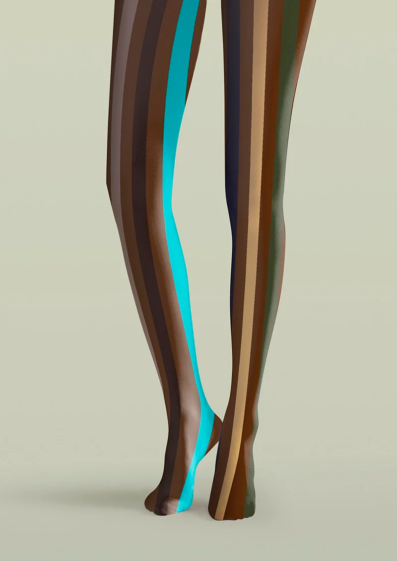 Viken Plan Dust Light Stripes Tights Hosiery Pantyhose - Image 4