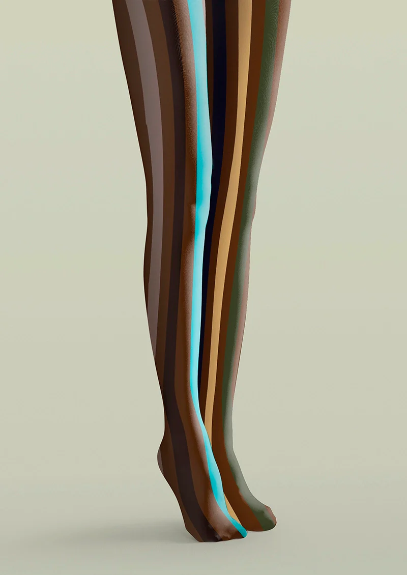 Viken Plan Dust Light Stripes Tights Hosiery Pantyhose - Image 5