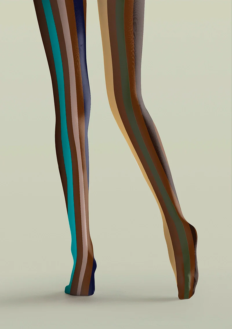 Viken Plan Dust Light Stripes Tights Hosiery Pantyhose - Image 6