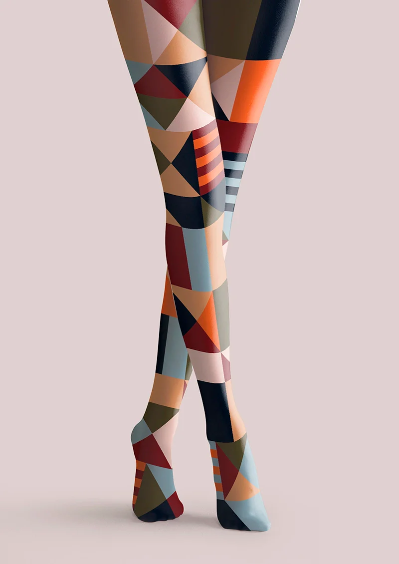 Viken Plan Gypsy Check Tights Hosiery Pantyhose - Image 5