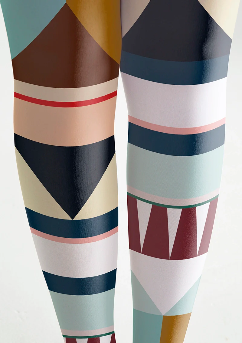 Viken Plan PopArt Print Boho Pantyhose/Tights [Edge Sequence] - Image 5