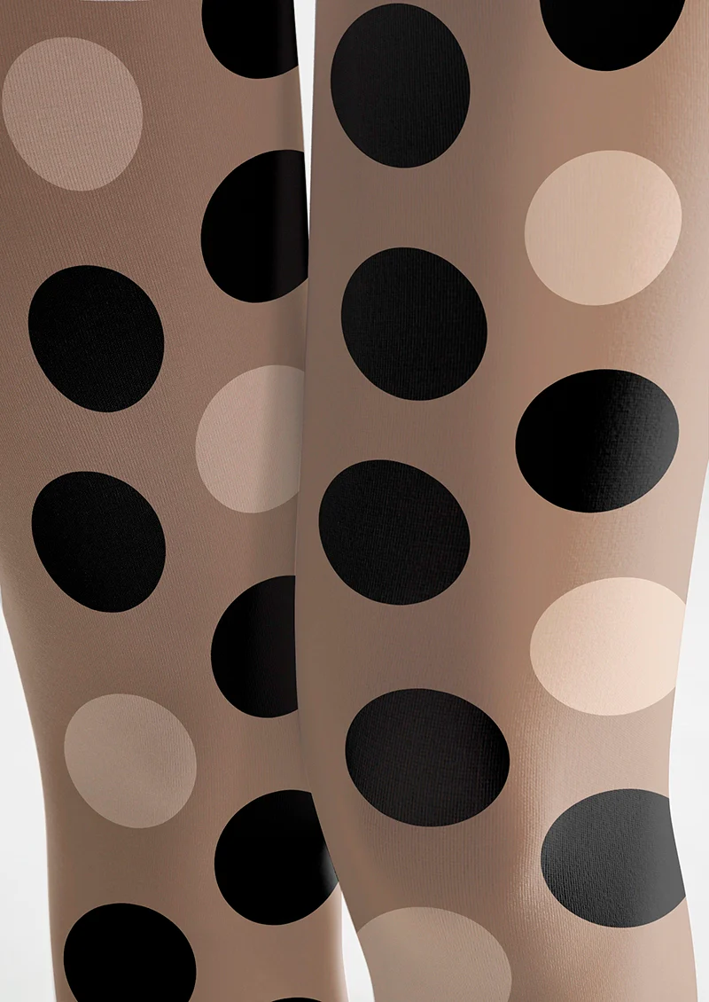 Viken Plan Bubble Tea Polka Dots Tights Hosiery Pantyhose - Image 7
