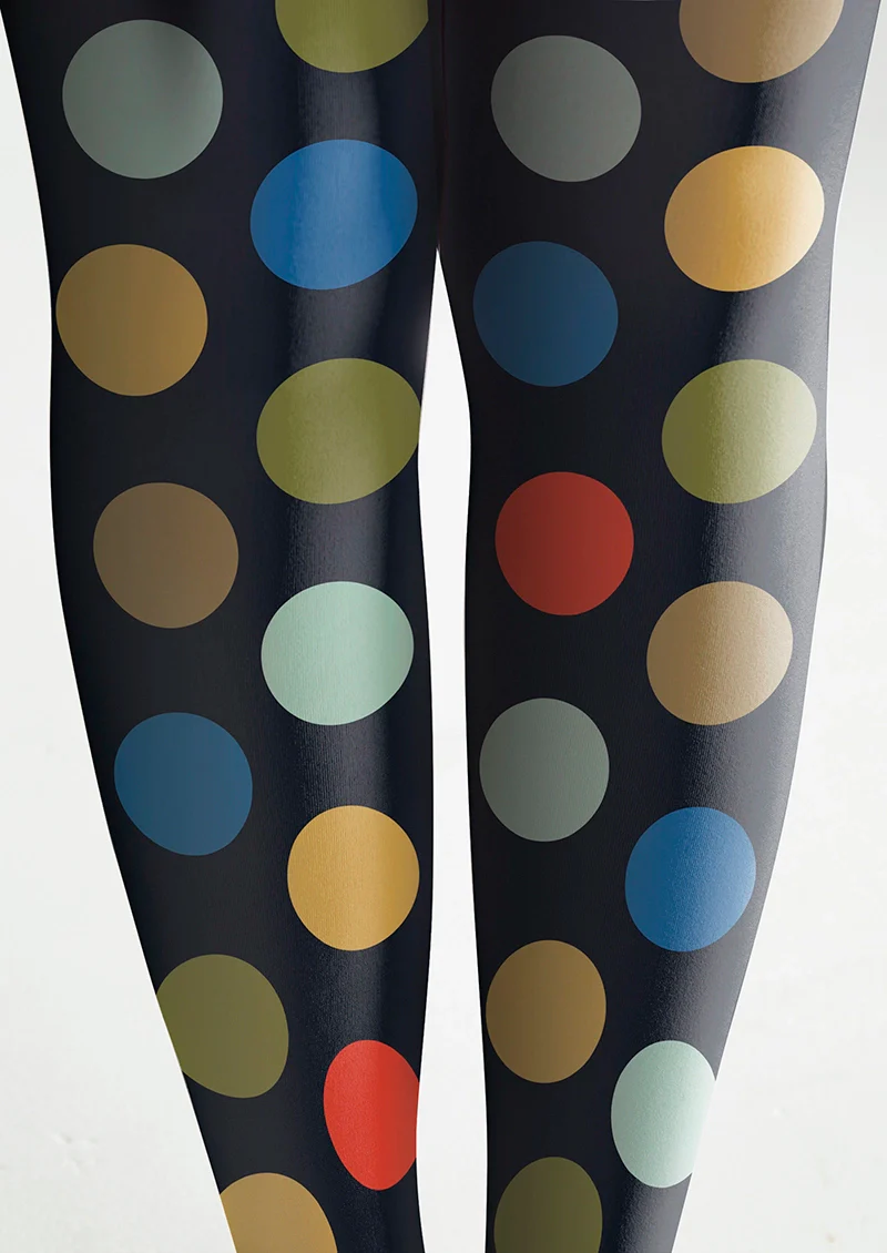 Viken Plan Colorful Polka Dots Tights Hosiery Pantyhose - Image 5