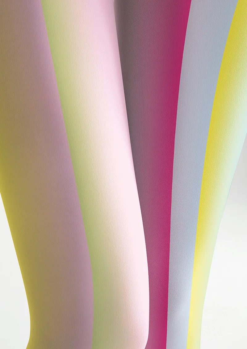Viken Plan Rainbow Light stripes Tights Hosiery Pantyhose - Image 5
