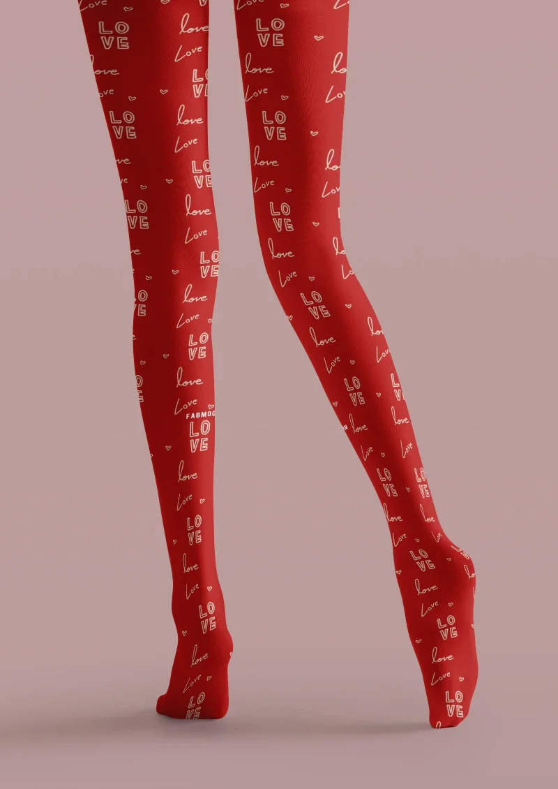 Viken Plan Red Formula Graphic Tights Hosiery Pantyhose - Image 3