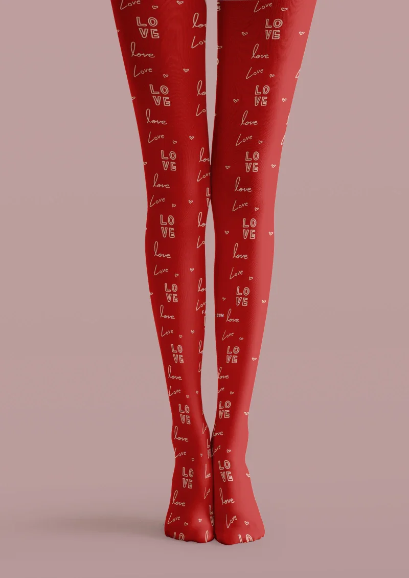 Viken Plan Red Formula Graphic Tights Hosiery Pantyhose - Image 5