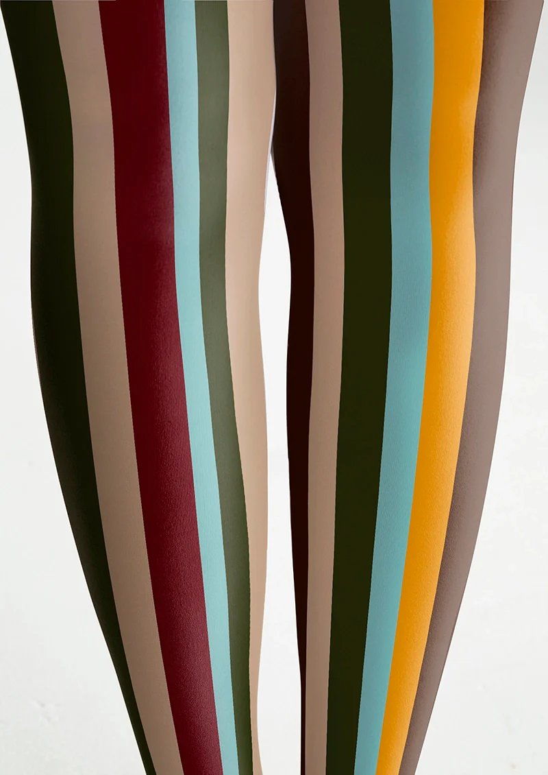 Viken Plan Retro Stripes Tights Hosiery Pantyhose - Image 5