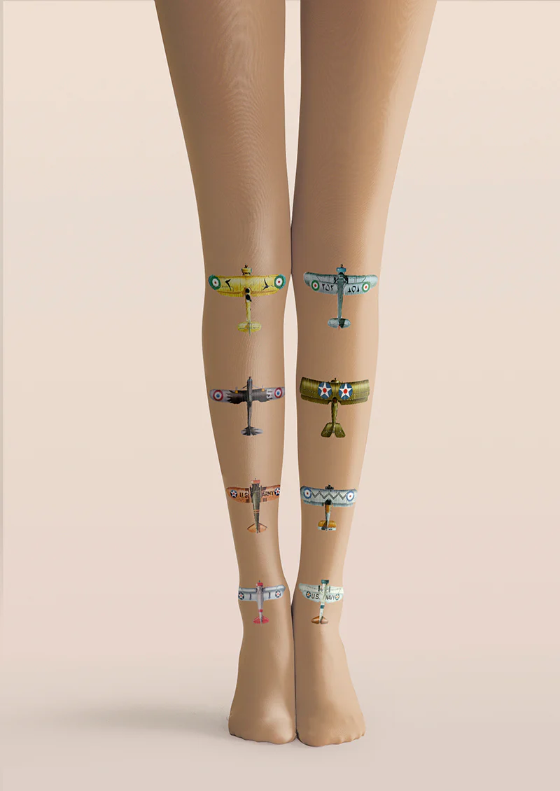 Viken Plan Retro Wingspan Tights Hosiery Pantyhose