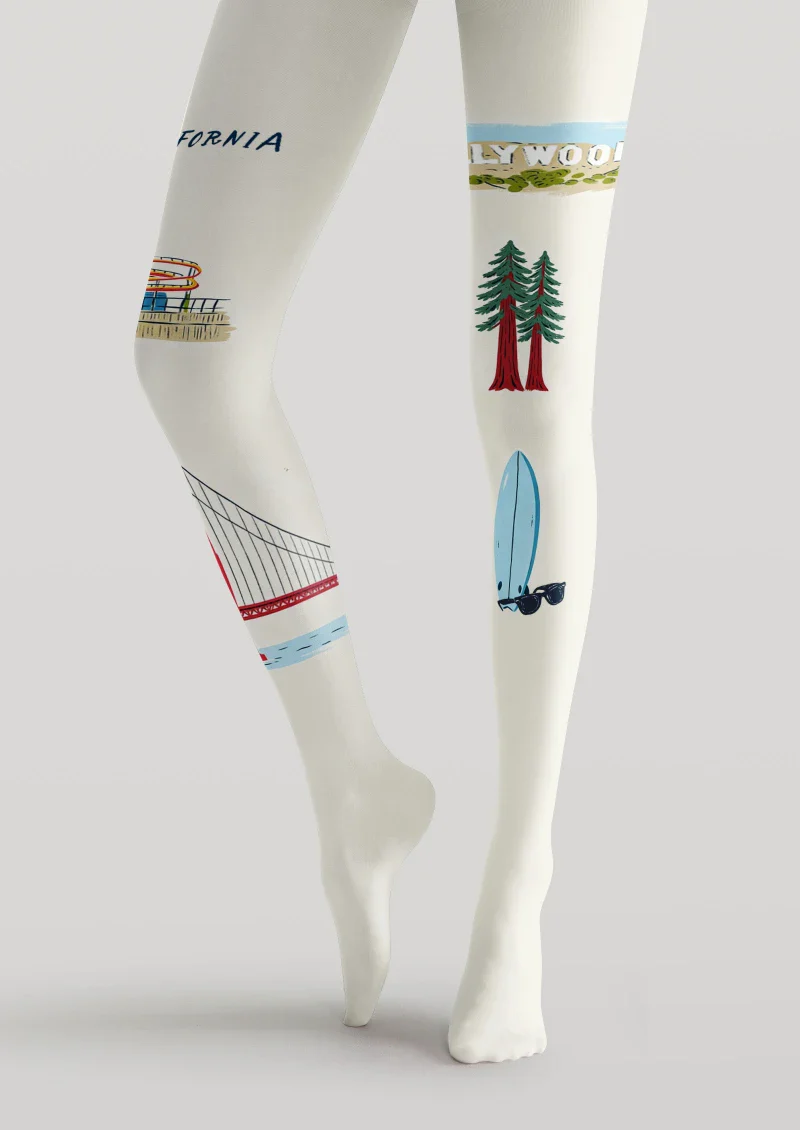 Viken Plan San Francisco Theme Graphic Tights Hosiery Pantyhose - Image 4
