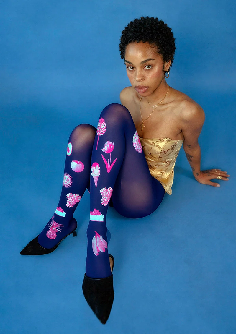 Viken Plan Sensory Deconstruction POP Style Tights Hosiery Pantyhose - Image 2