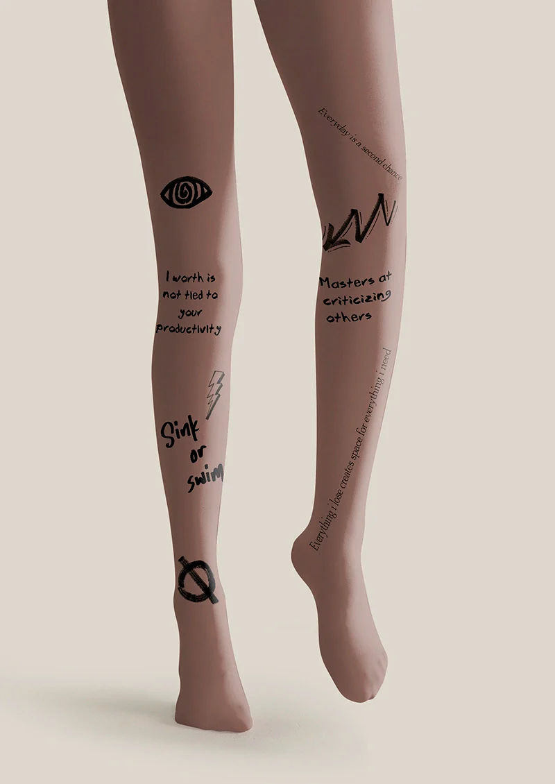 Viken Plan Sink or swim Tights Hosiery Pantyhose - Image 3