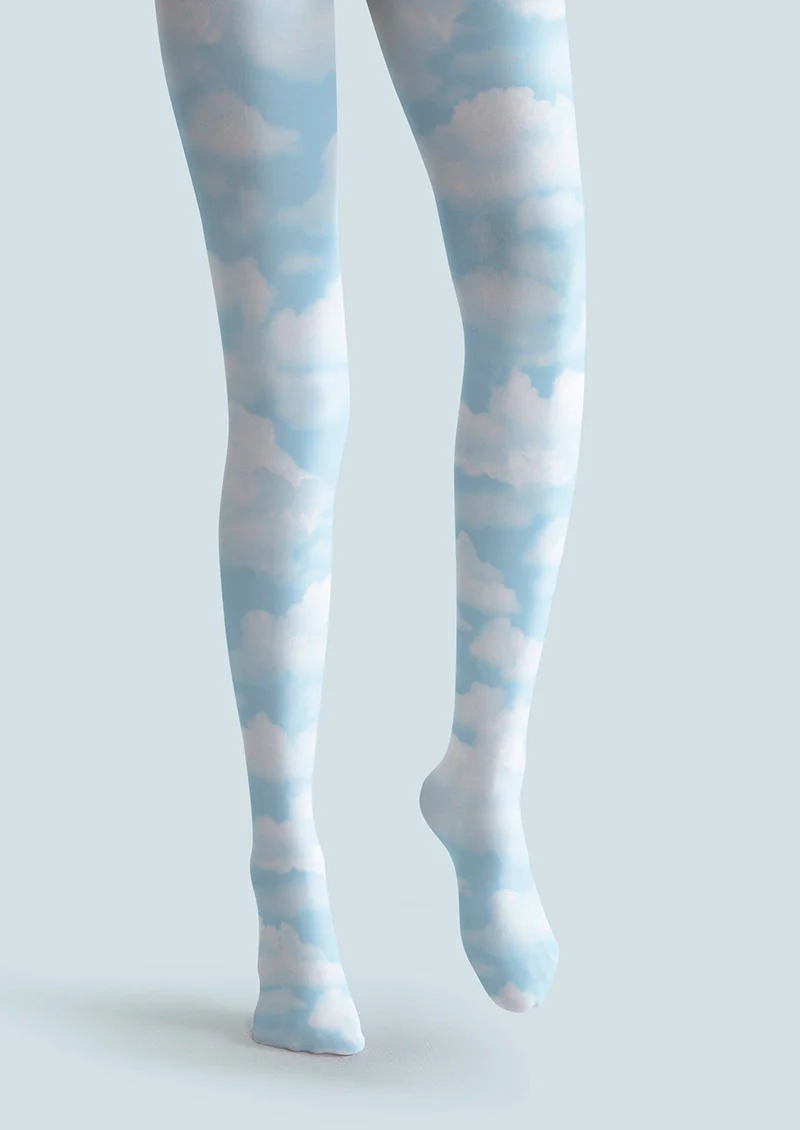Viken Plan sky print Tights Hosiery Pantyhose - Image 3