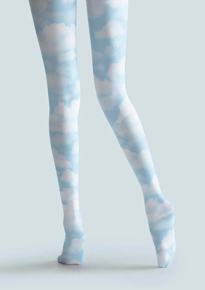 Viken Plan sky print Tights Hosiery Pantyhose - Image 4