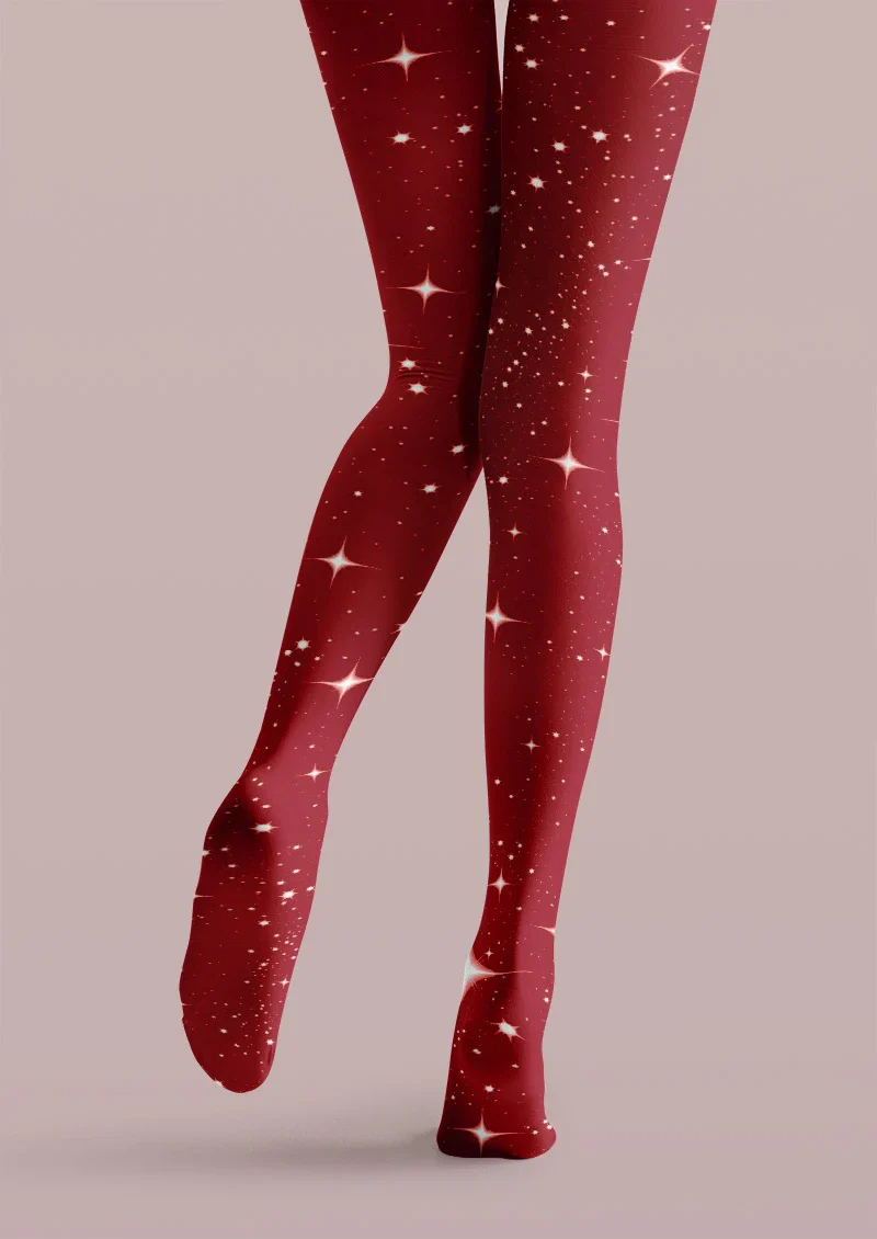 Viken Plan Starry Graphic Tights Hosiery Pantyhose - Image 3