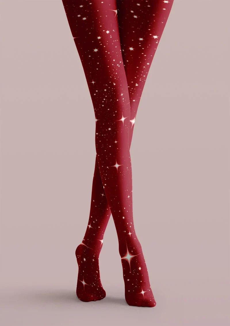 Viken Plan Starry Graphic Tights Hosiery Pantyhose - Image 5