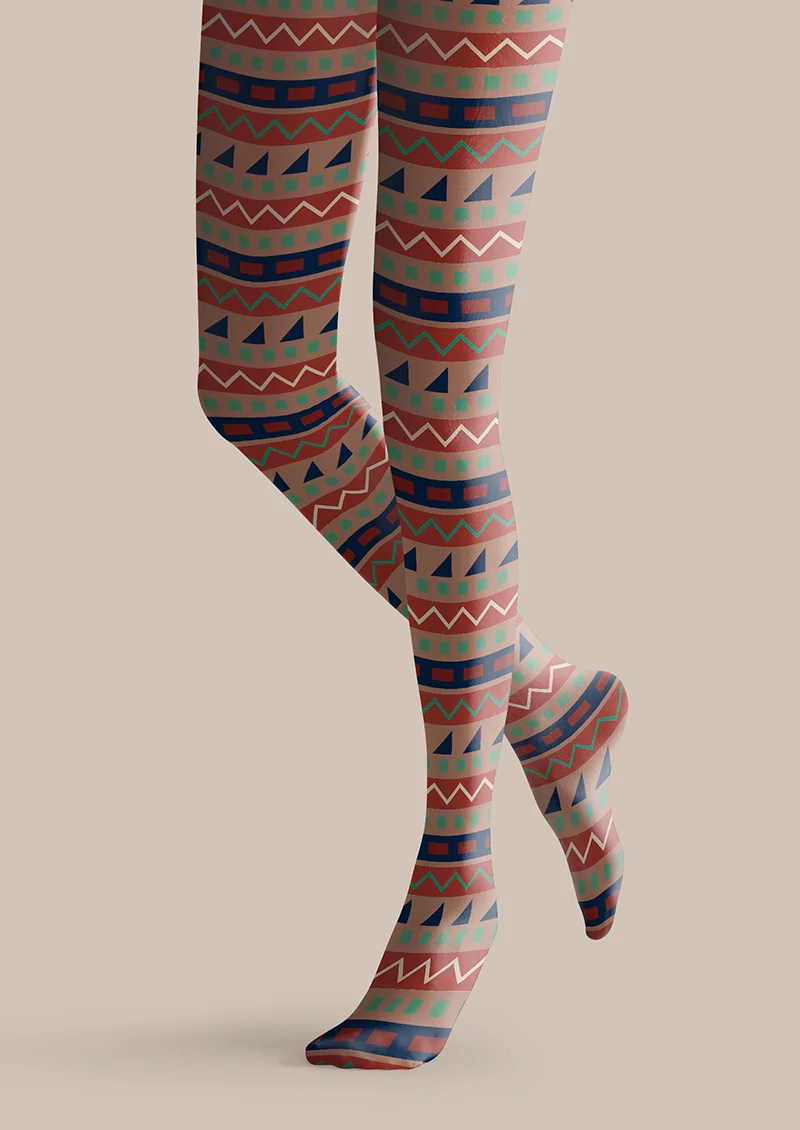 Viken Plan Stone Tassel Tights Hosiery Pantyhose - Image 3