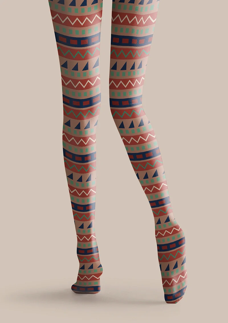 Viken Plan Stone Tassel Tights Hosiery Pantyhose - Image 4