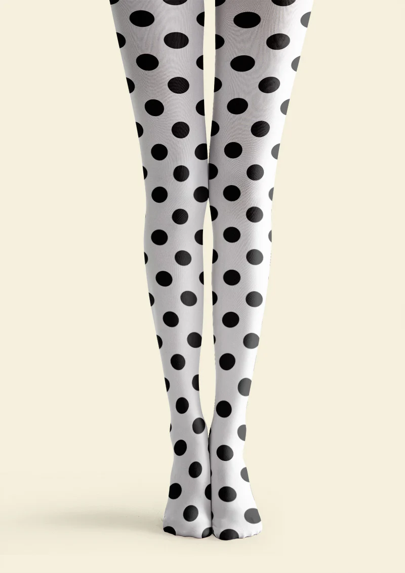 Viken Plan Luna Dots Polka Dot Tights Hosiery Pantyhose - Image 3