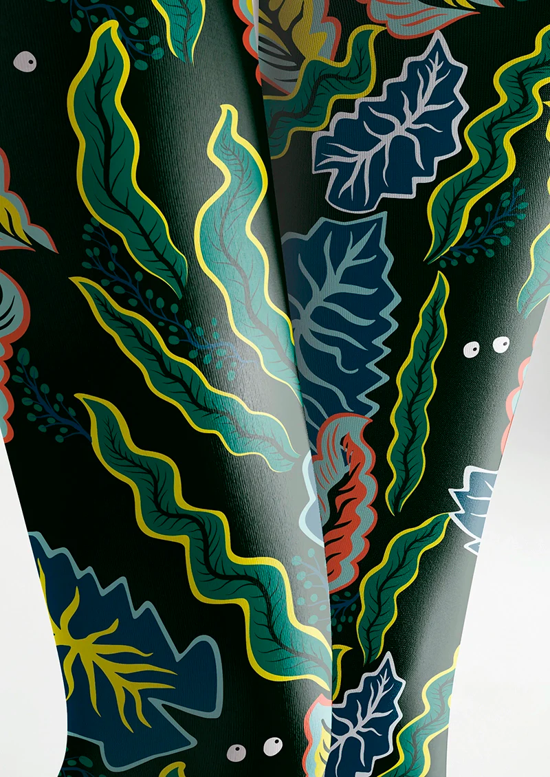 Viken Plan Sylvan Leaf-Tongue Tights Hosiery Pantyhose - Image 5