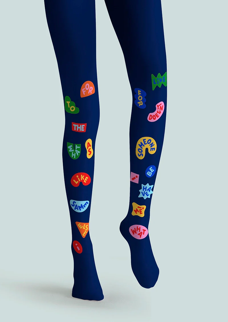 Viken Plan Tags Badges Tights Hosiery Pantyhose