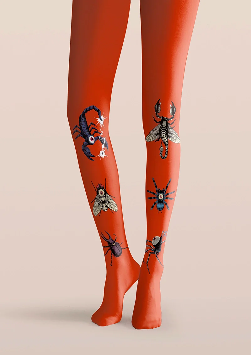 Viken Plan Tales of Insects Tights Hosiery Pantyhose - Image 3