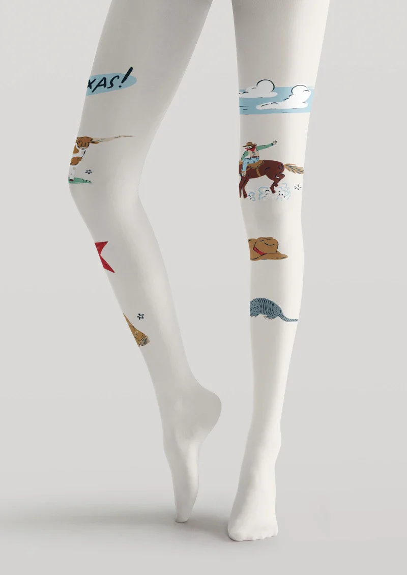 Viken Plan Texas Theme Graphic Tights Hosiery Pantyhose - Image 5
