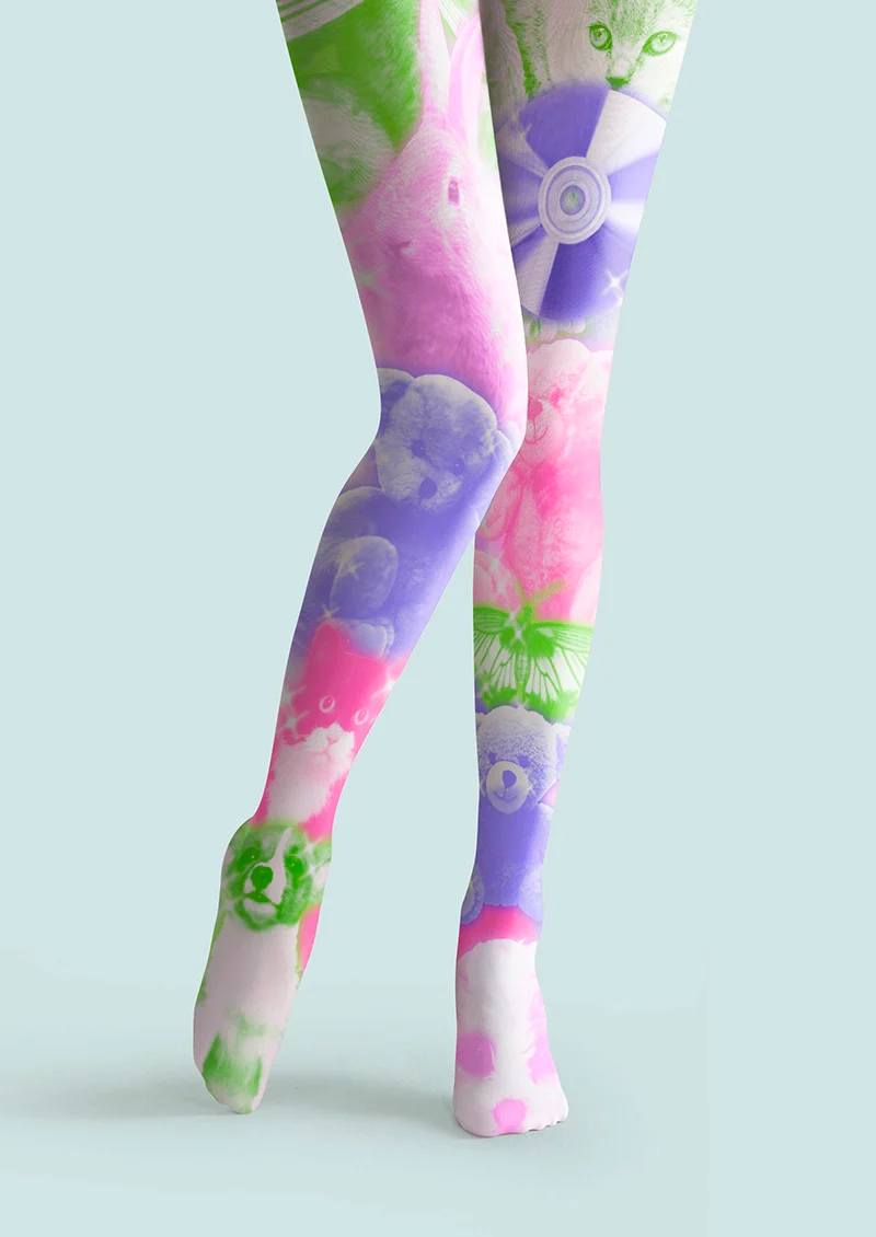 Viken Plan Y2K Totem Tights Hosiery Pantyhose - Image 3
