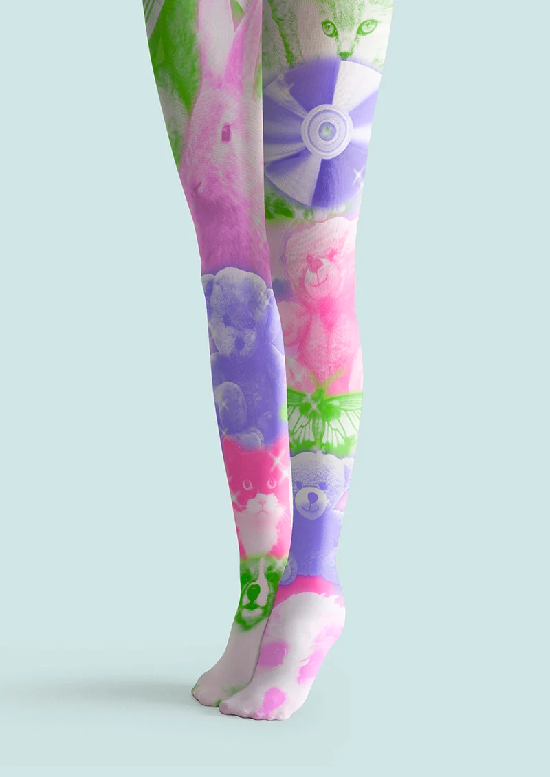 Viken Plan Y2K Totem Tights Hosiery Pantyhose - Image 4