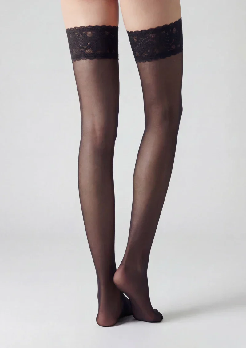 Viken Plan Vintage Lace Sexy Over-the-Knee Stockings Hosiery - Image 4
