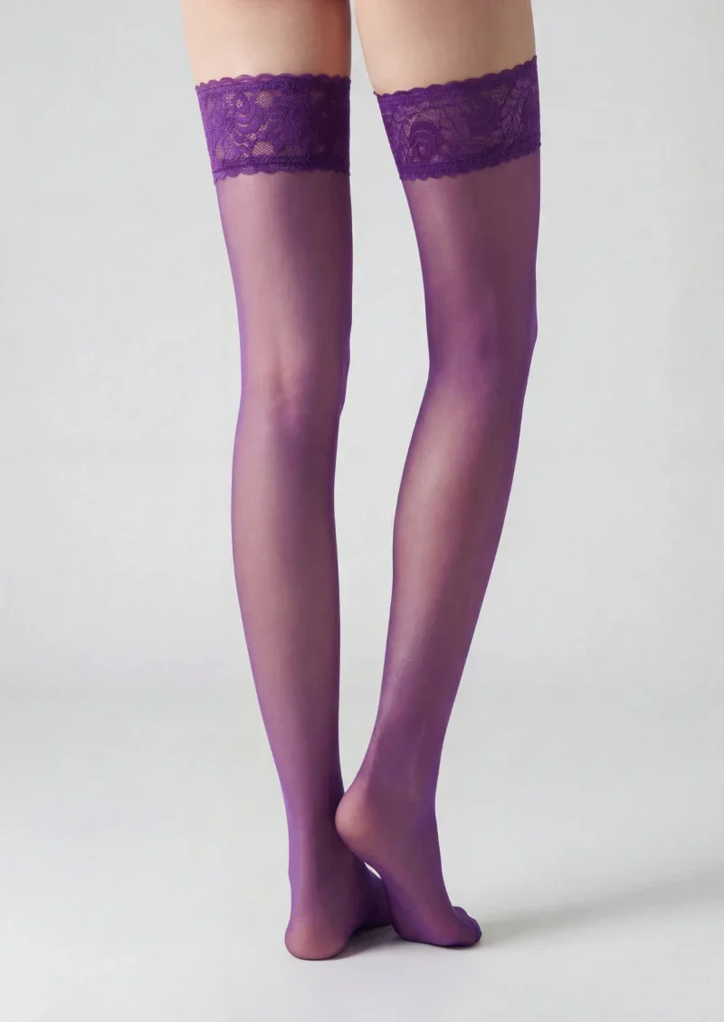 Viken Plan Vintage Lace Sexy Over-the-Knee Stockings Hosiery - Image 9