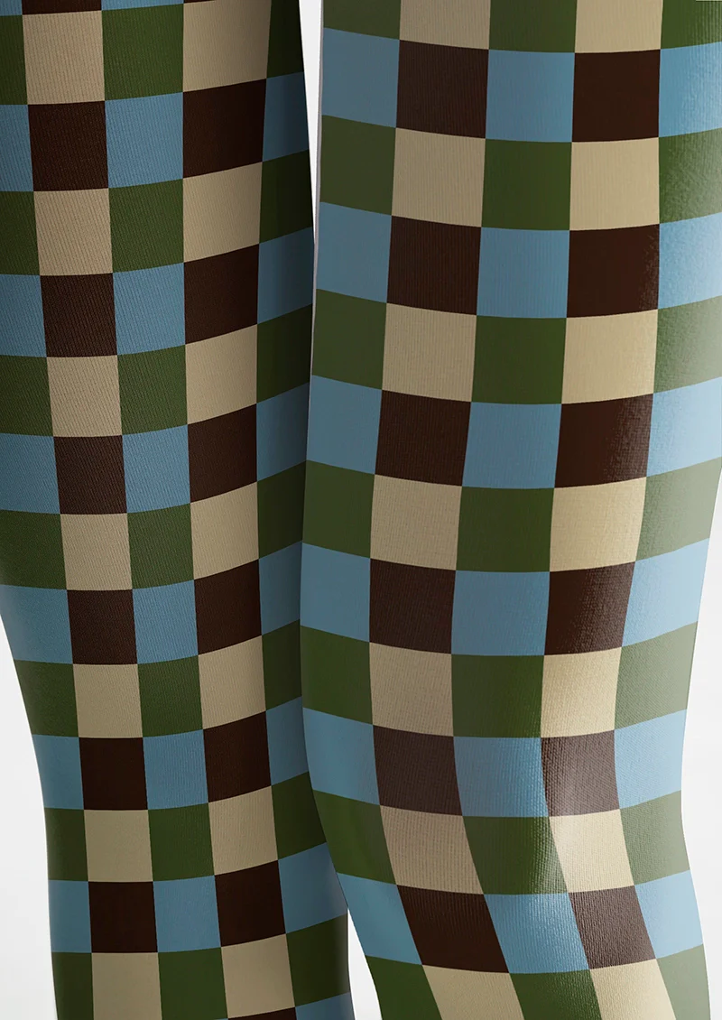 Viken Plan Vintage Plaid Tights Hosiery Pantyhose - Image 5