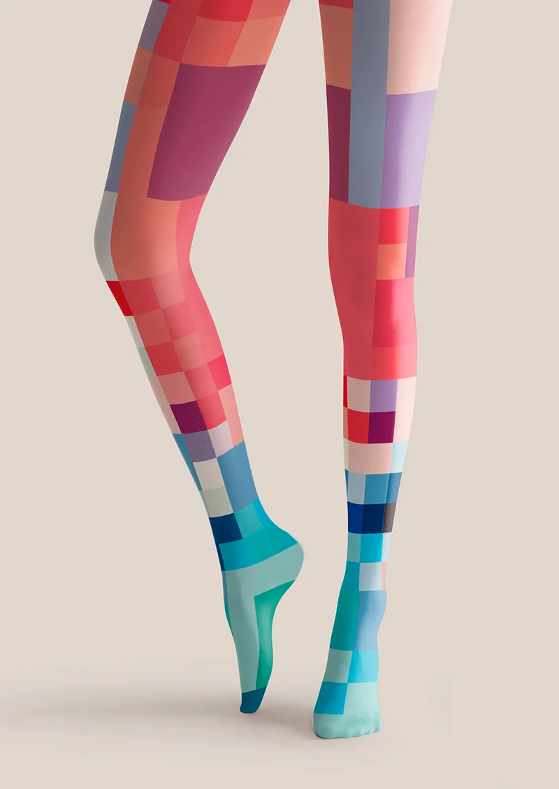 Viken Plan Bounce Geometry Tights Hosiery Pantyhose - Image 3