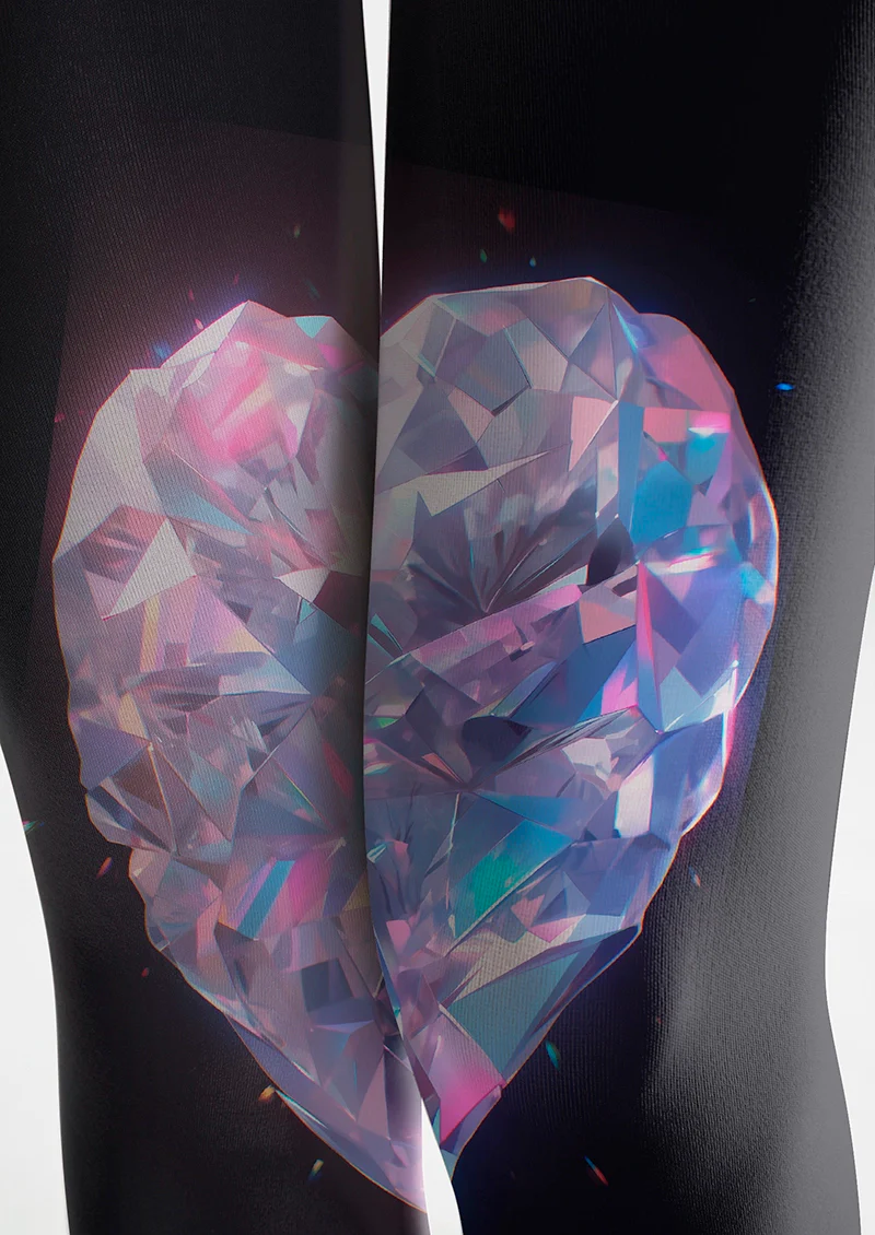 Viken Plan Valentine's Day Love Diamond Tights Hosiery Pantyhose - Image 5