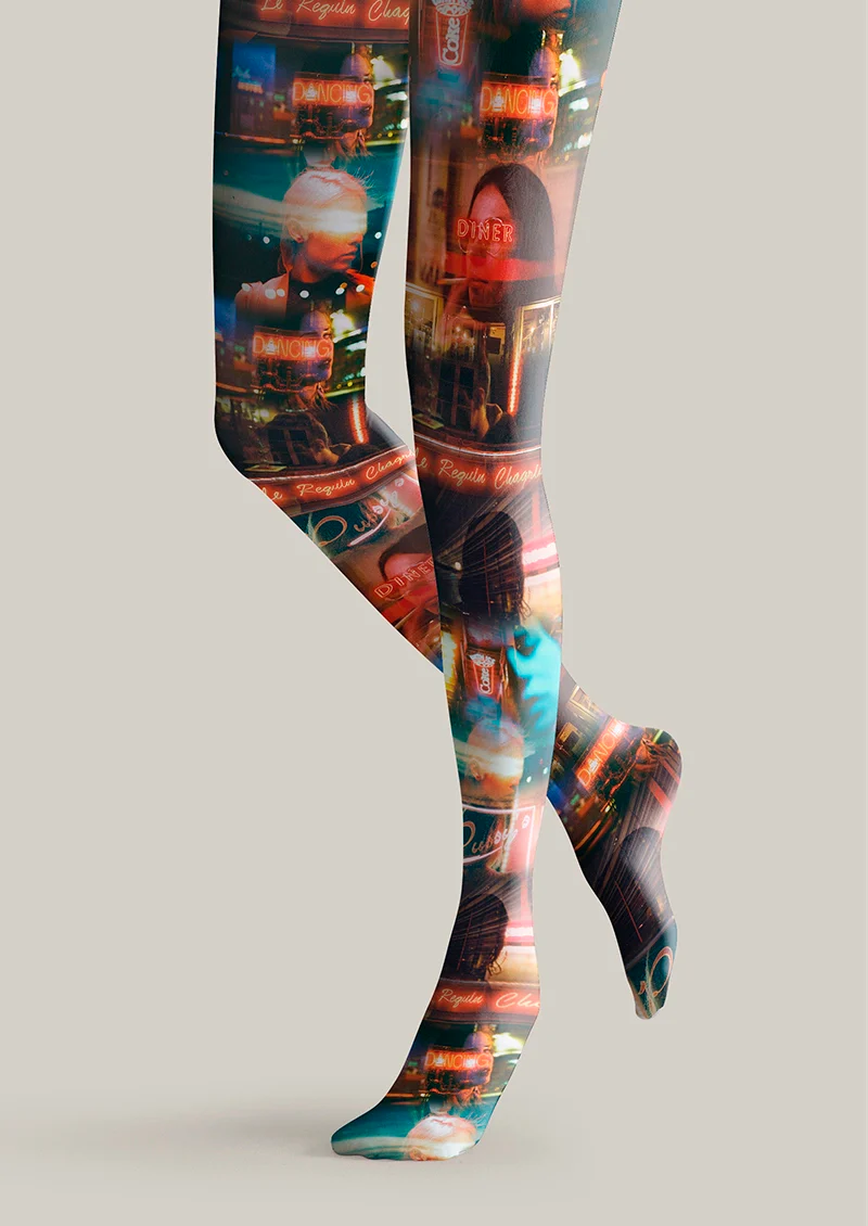 Viken Plan Urban Shards Tights Hosiery Pantyhose - Image 3