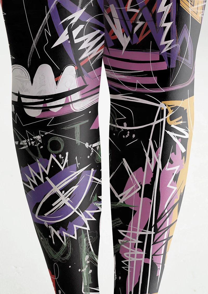 Viken Plan Wild Scribble Tights Hosiery Pantyhose - Image 5