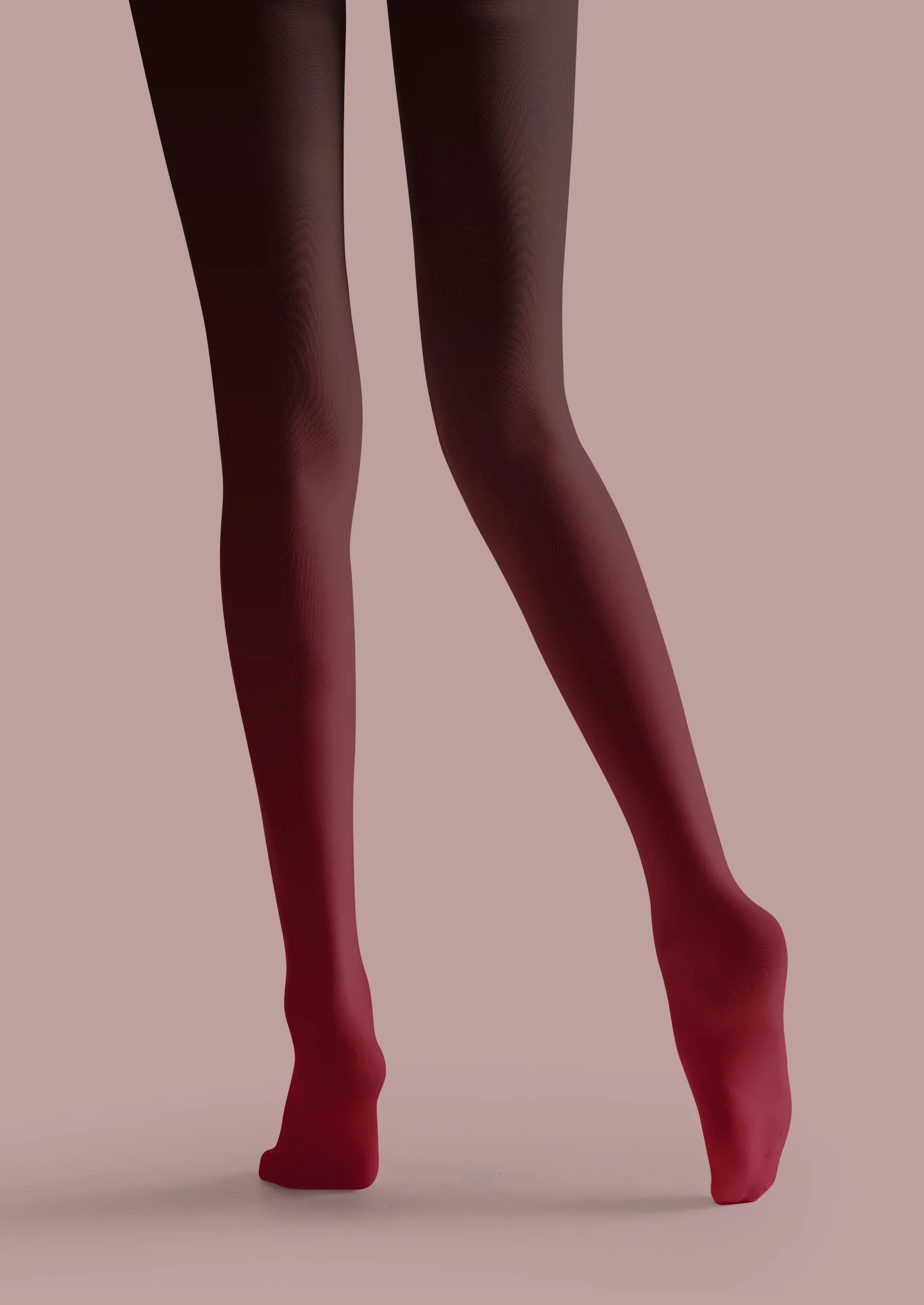 Viken Plan Wine Curve Graphic Tights Hosiery Pantyhose - Image 4